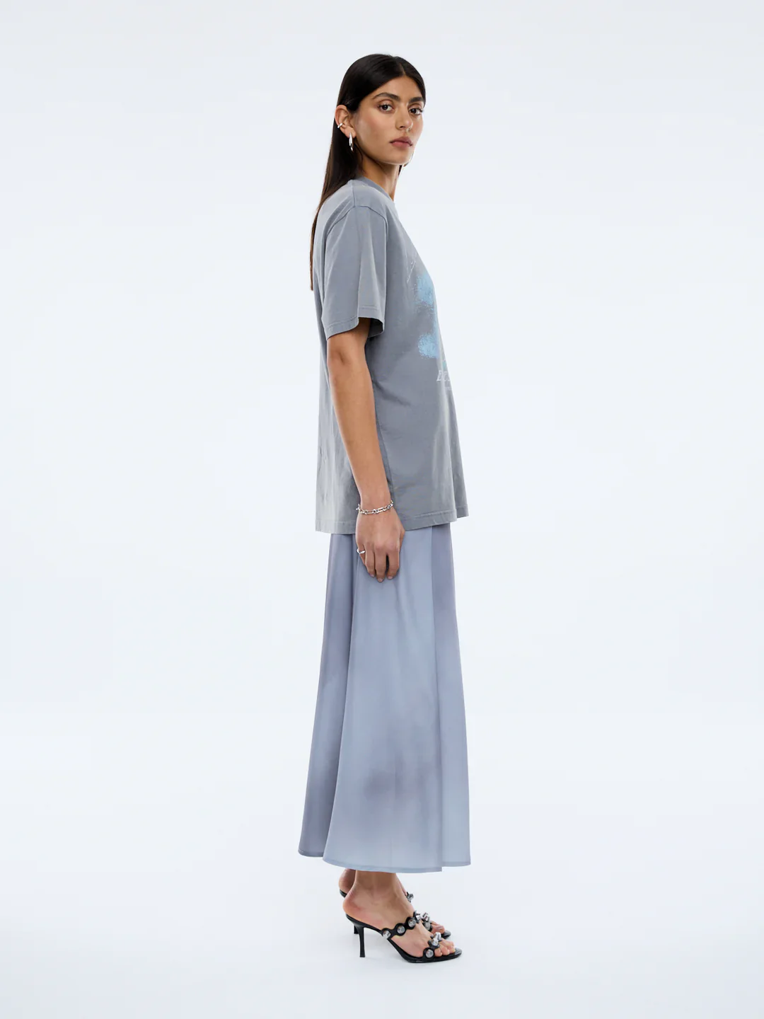 Ena Pelly - EP Python Tee - Washed Grey - Image 3