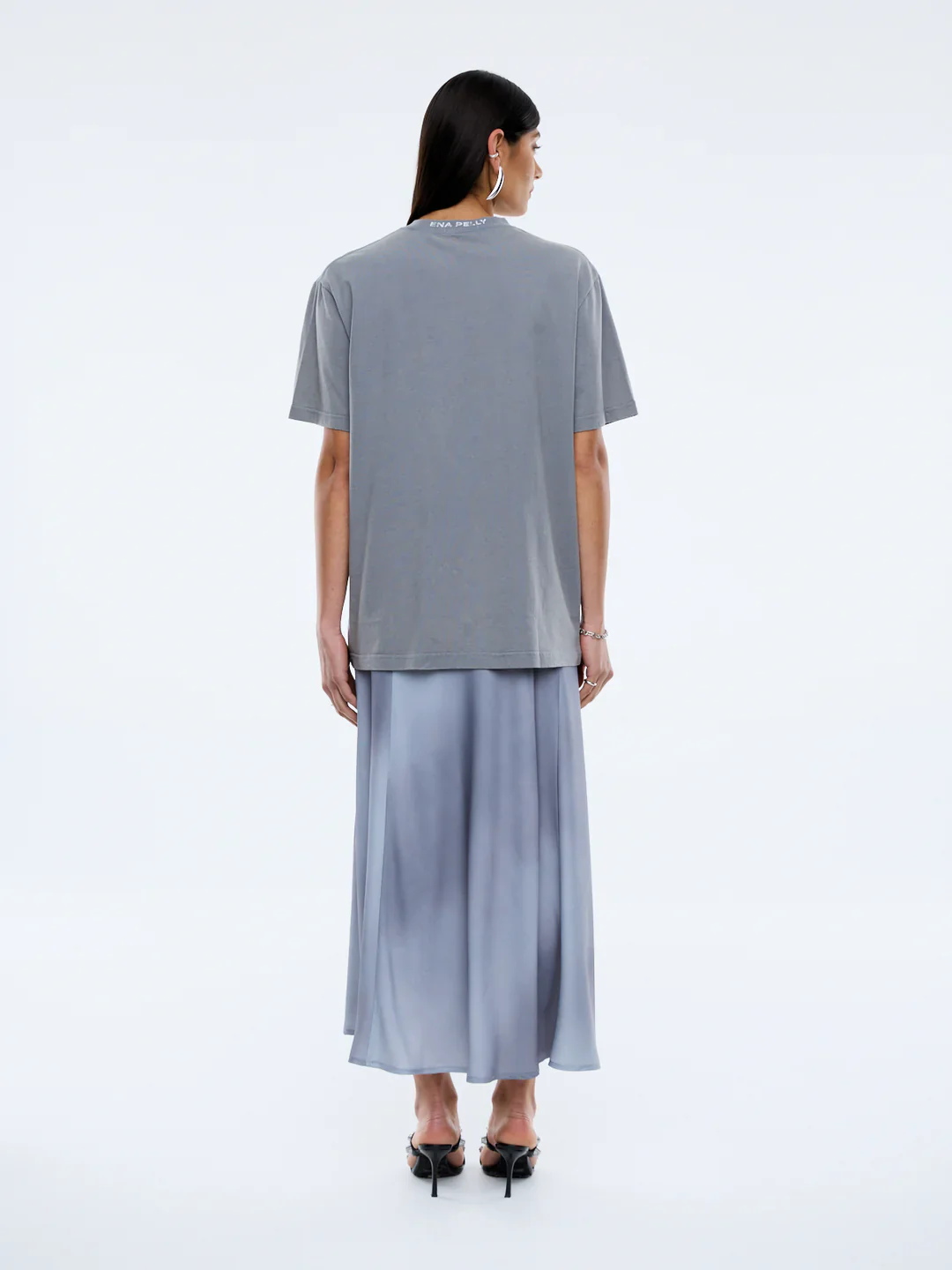 Ena Pelly - EP Python Tee - Washed Grey - Image 4
