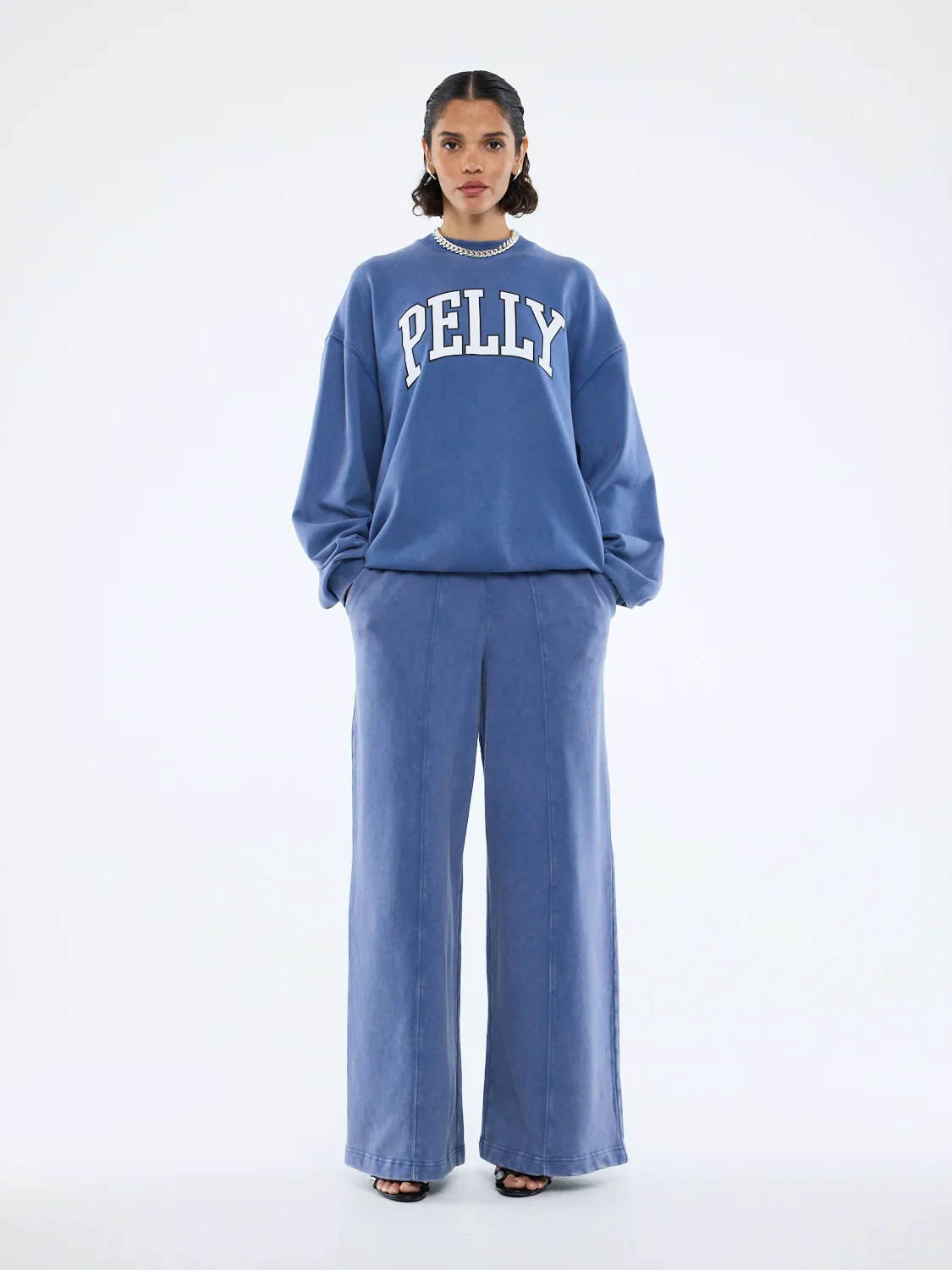 Ena Pelly - EP Varsity Sweatshirt - Indigo Wash - Image 2
