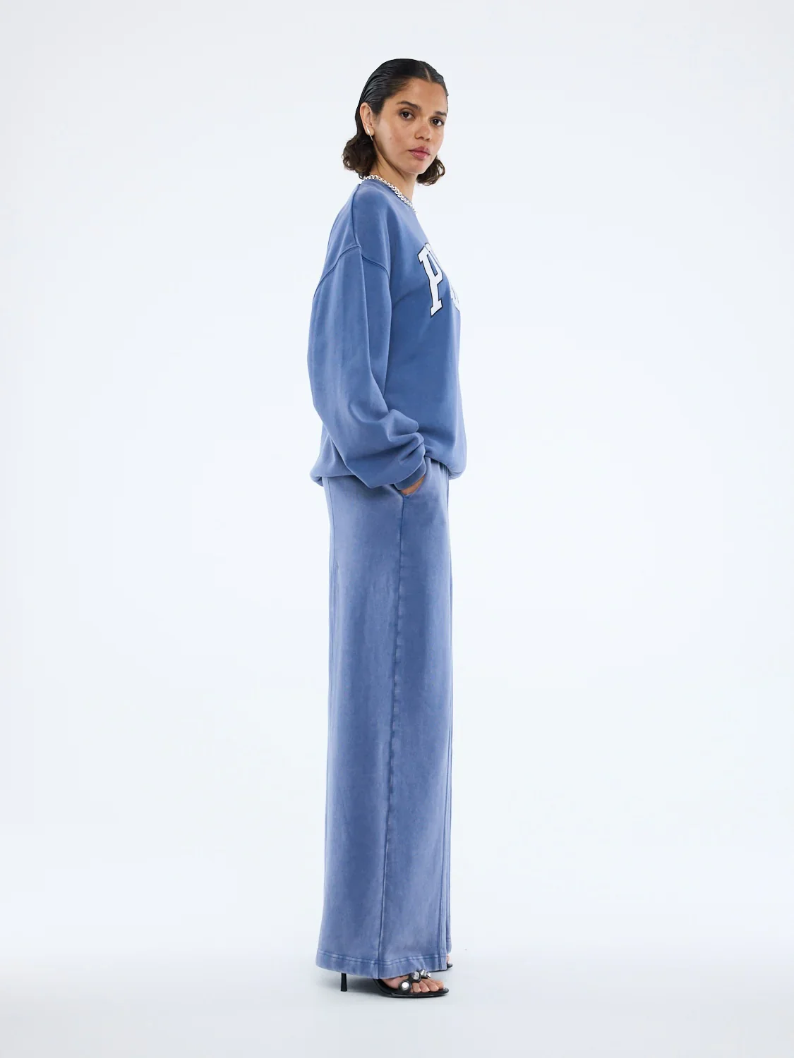 Ena Pelly - EP Varsity Sweatshirt - Indigo Wash - Image 4