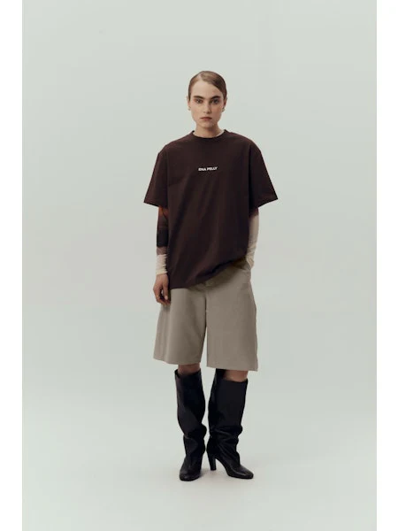 Ena Pelly - Lexi Logo Tee - Mocha