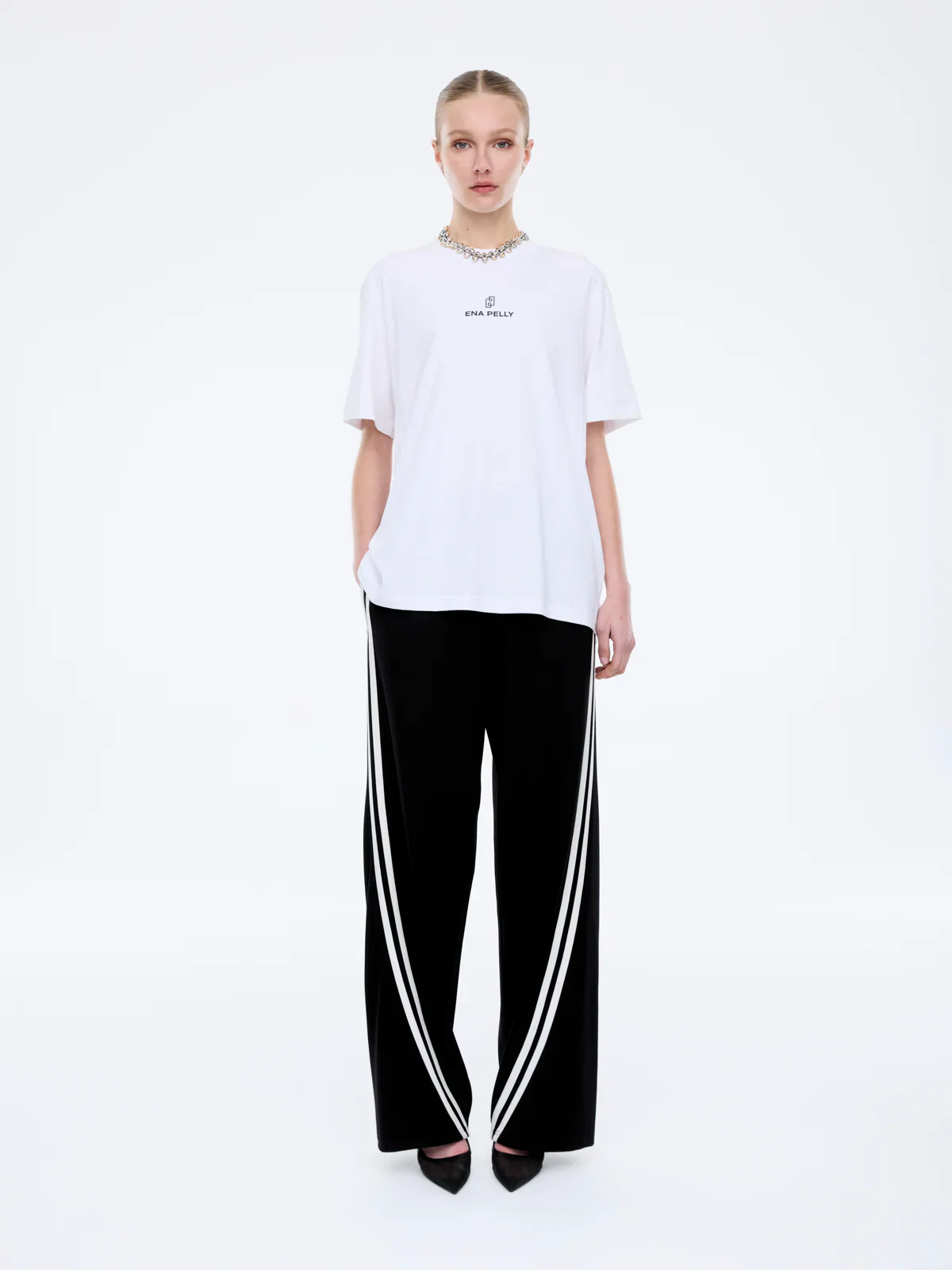 Ena Pelly - Lexi Monogram Tee - White