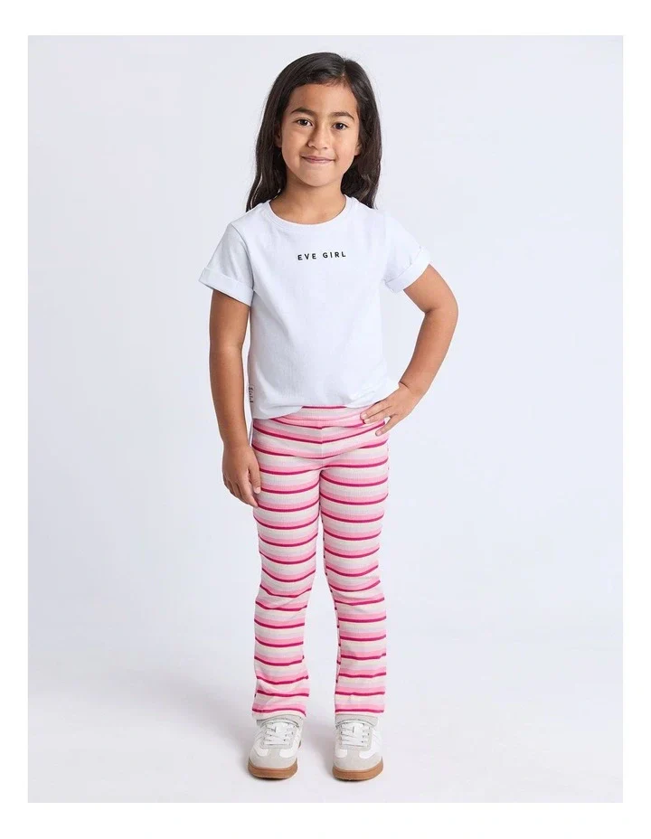 Eve Girl - Annie Rib Flare - Pink - Kids Size 3-7 - Image 2