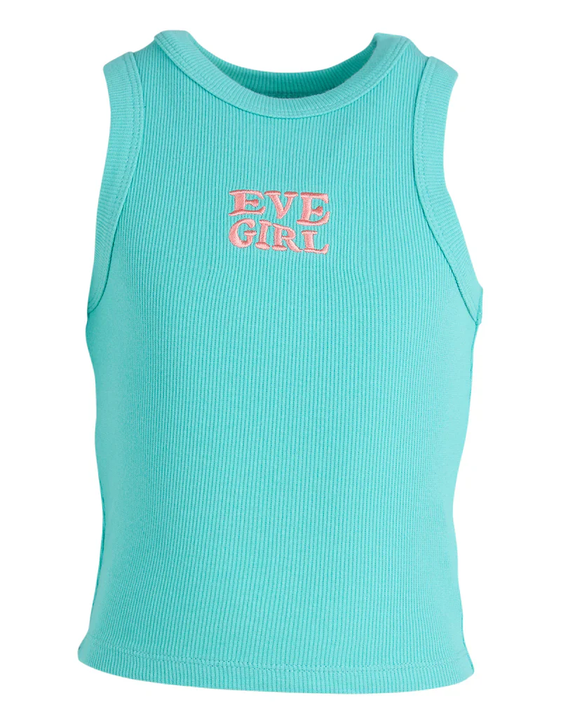 Eve Girl - Aths Rib Tank - Teal - Kids Size 8-14 - Image 2