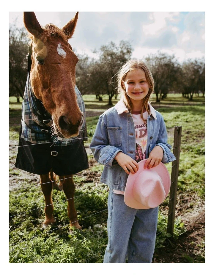 Eve Girl - Billie Denim Jacket - Blue - Kids Size 8-16 - Image 2
