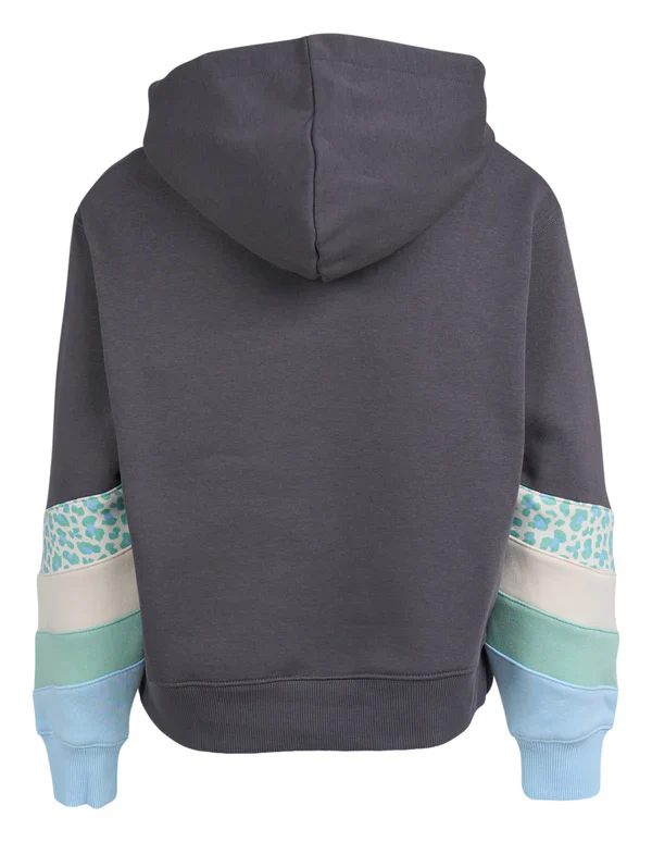 Eve Girl - League Panel Hoodie - Charcoal - Kids Size 8-14 - Image 2