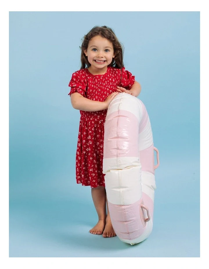 Eve Girl - Poppy Shirred Dress - Red - Kids Size 3-7 - Image 2