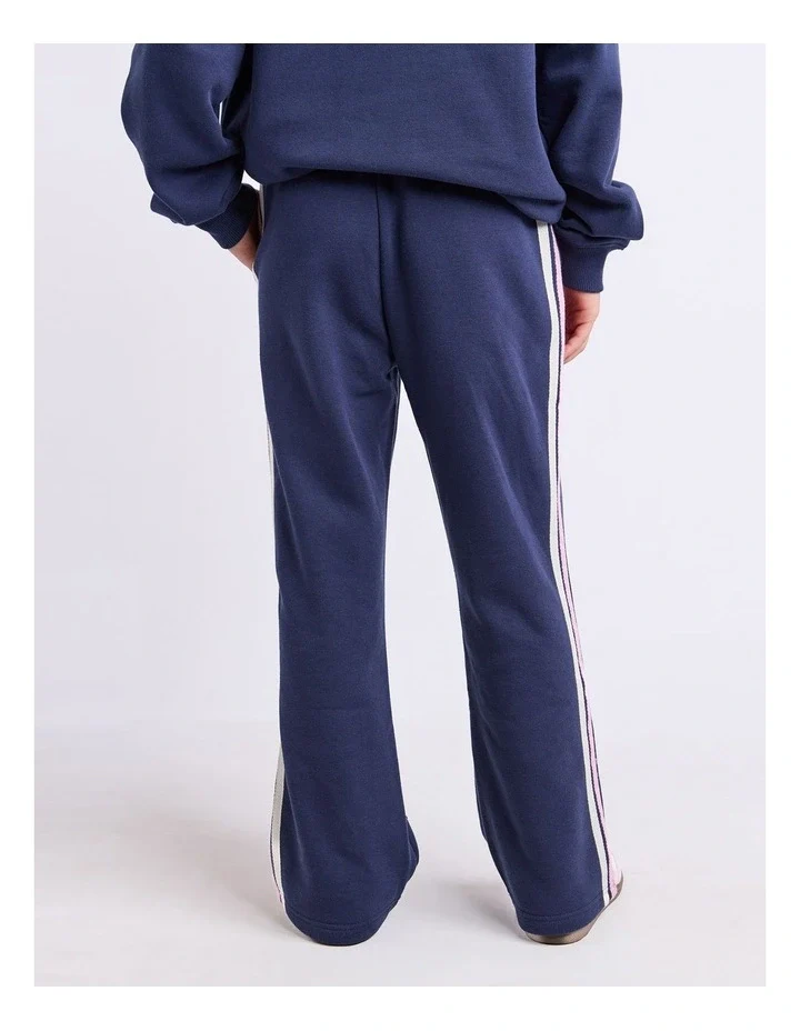 Eve Girl - Retro Trackpant - Navy - Kids Size 8-14 - Image 2