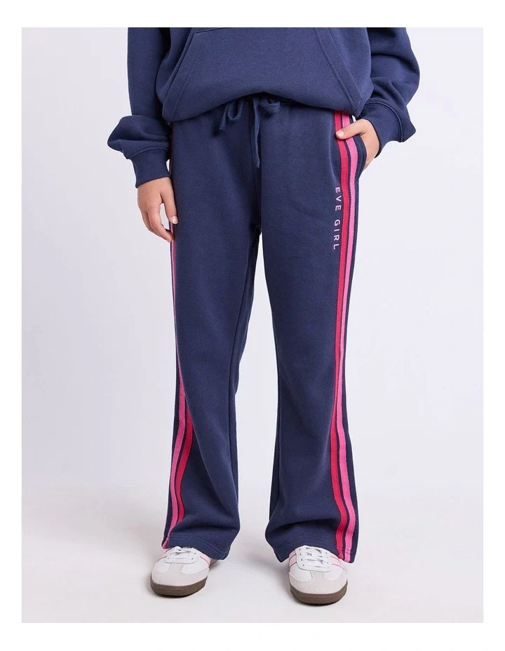 Eve Girl - Retro Trackpant - Navy - Kids Size 8-14 - Image 4
