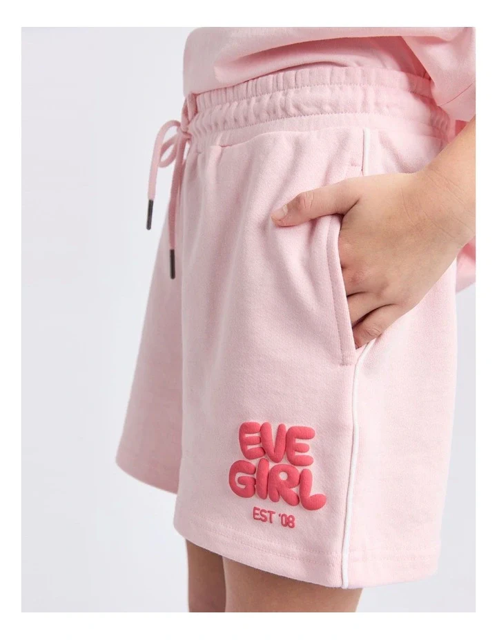 Eve Girl - Sports Club Fleece Short - Pink - Kids Size 3-7 - Image 5