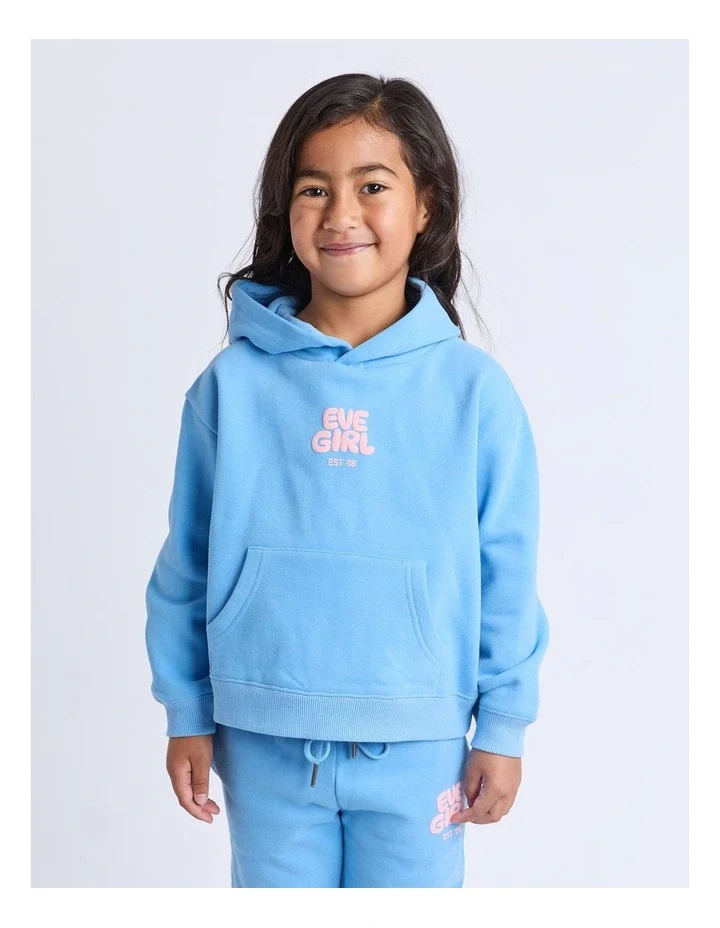 Eve Girl - Sports Club Hoodie - Blue - Kids Size 3-7