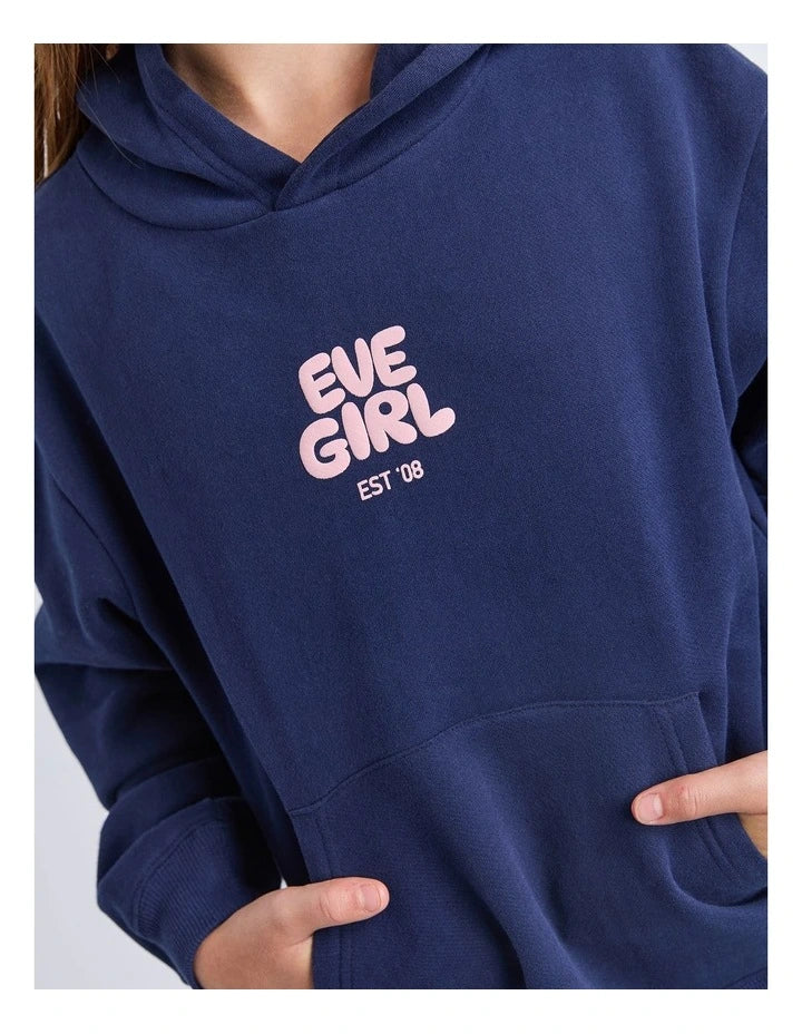 Eve Girl - Sports Club Hoodie - Navy - Kids Size 3-7 - Image 2