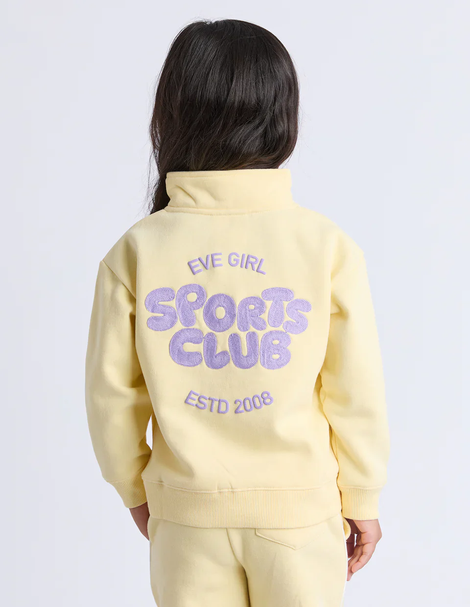 Eve Girl - Sports Club Quarter Zip - Lemon - Kids Size 8-16 - Image 4