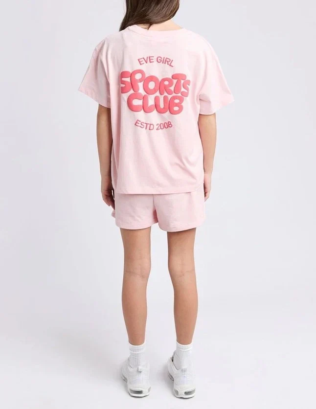 Eve Girl - Sports Club Tee - Pink - Kids Size 3-7 - Image 4