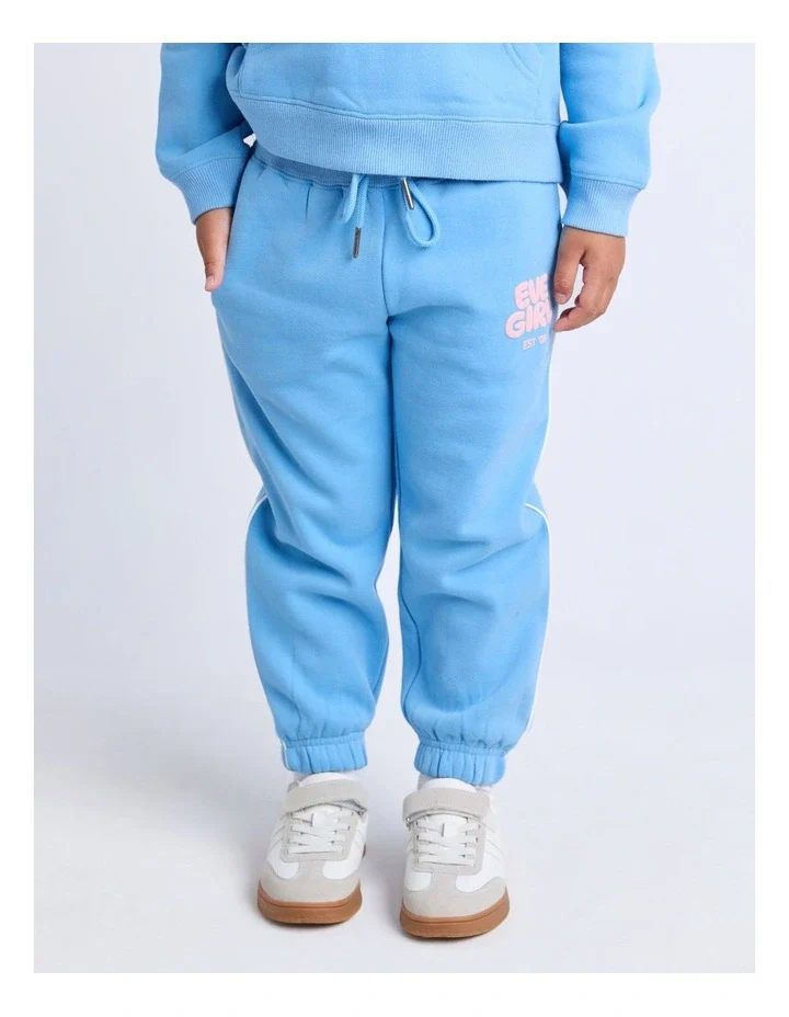 Eve Girl - Sports Club Trackpant - Blue - Kids Size 3-7