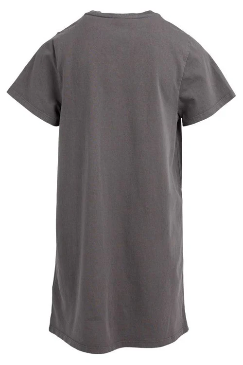 Eve Girl - Stay Wild Tee Dress - Charcoal - Kids Size 8-14 - Image 2