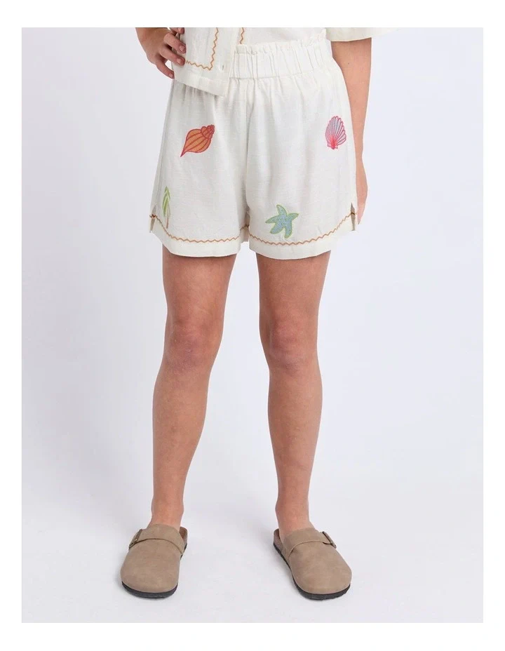 Eve Girl - Sunrays Short - Vintage White - Kids Size 8-14 - Image 2