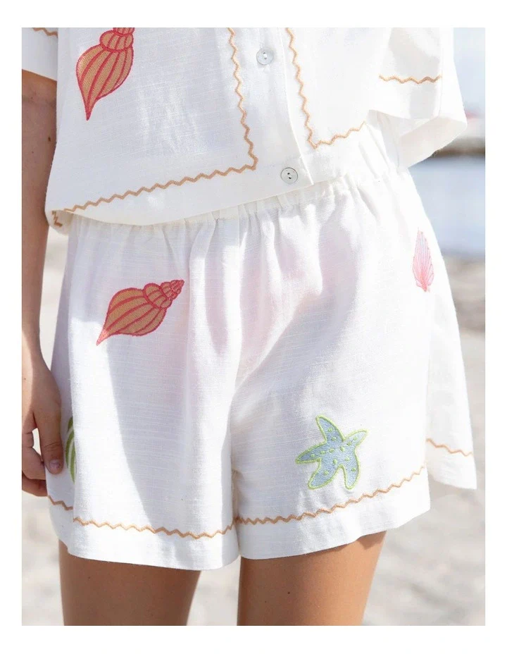 Eve Girl - Sunrays Short - Vintage White - Kids Size 8-14 - Image 3