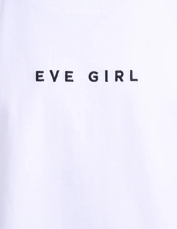 Eve Girl - Washed Tee - White - Kids Size 8-16 - Image 2