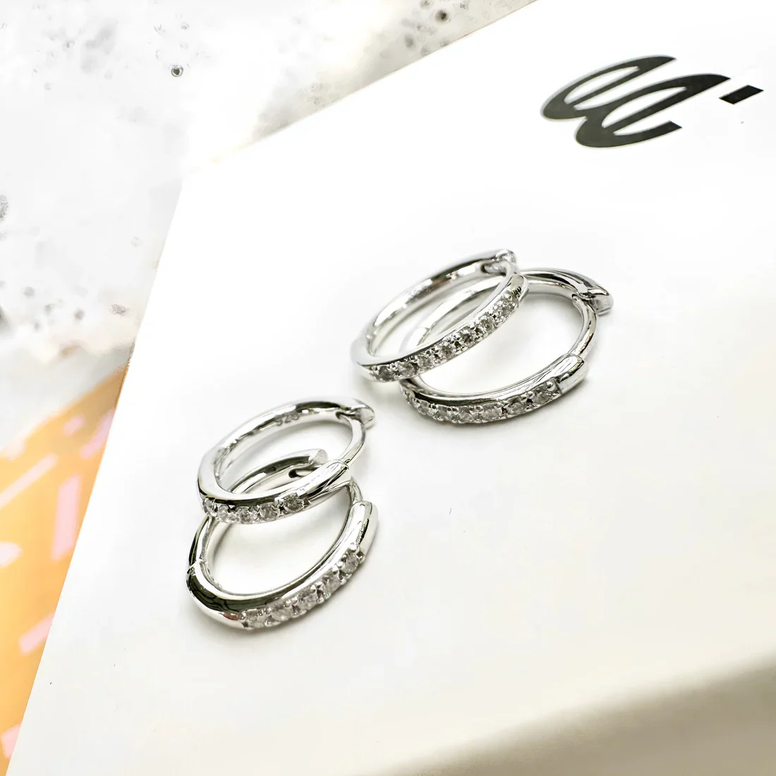 EVER. Jewellery - Transition Sleeper Silver Earrings - 10mm - Image 3