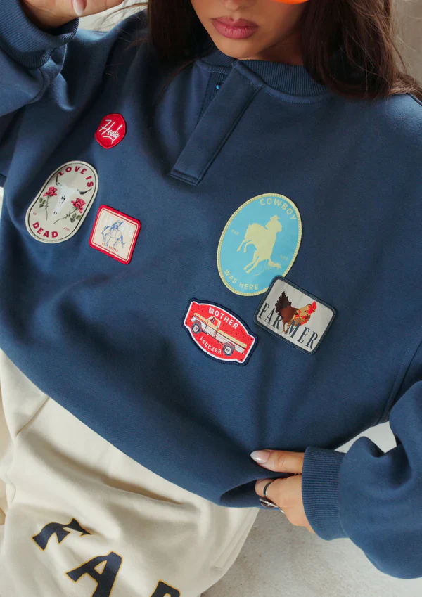 FARMER by Whitney Spicer - Love Is Dead Button Up Pullover - Image 4