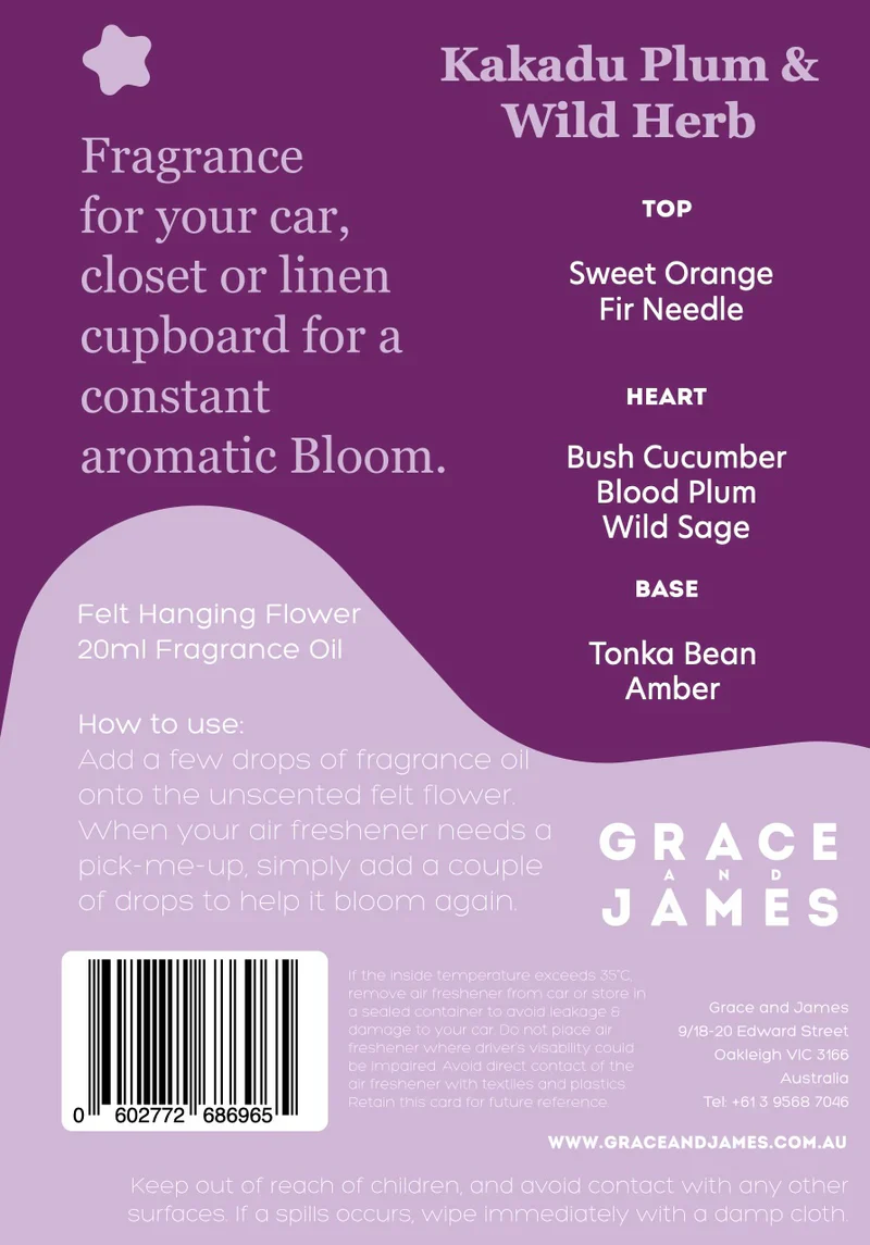Grace & James - Kakadu Plum & Wild Herb Air Freshener - Image 3