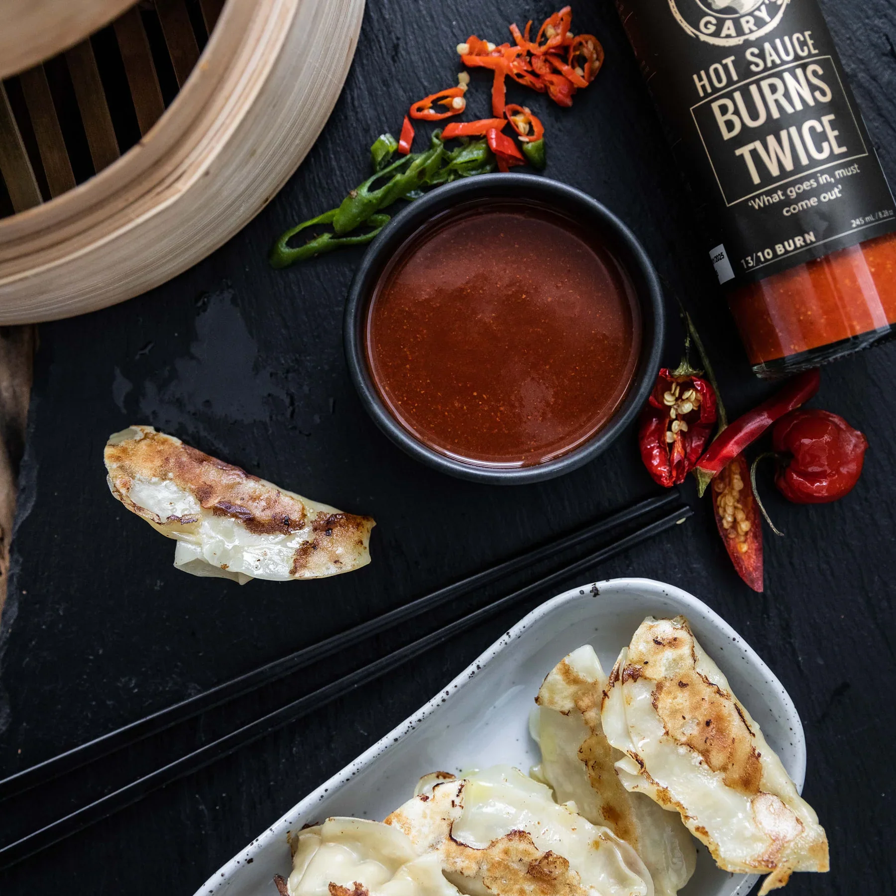 Grumpy Gary's - Burns Twice Hot Sauce - 245ml - Image 2