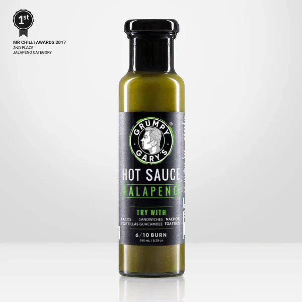 Grumpy Gary's - Jalapeno Hot Sauce - 245ml - Image 2