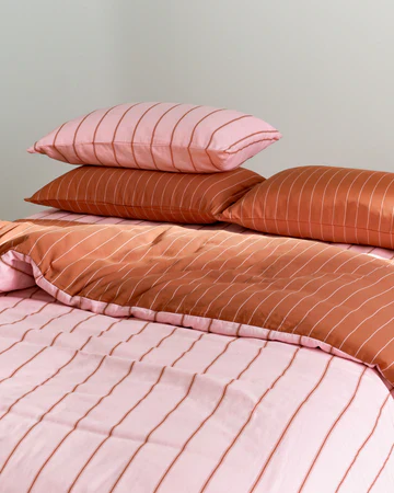 Hommey - Quilt Cover - Rose / Sienna - Single - Image 2
