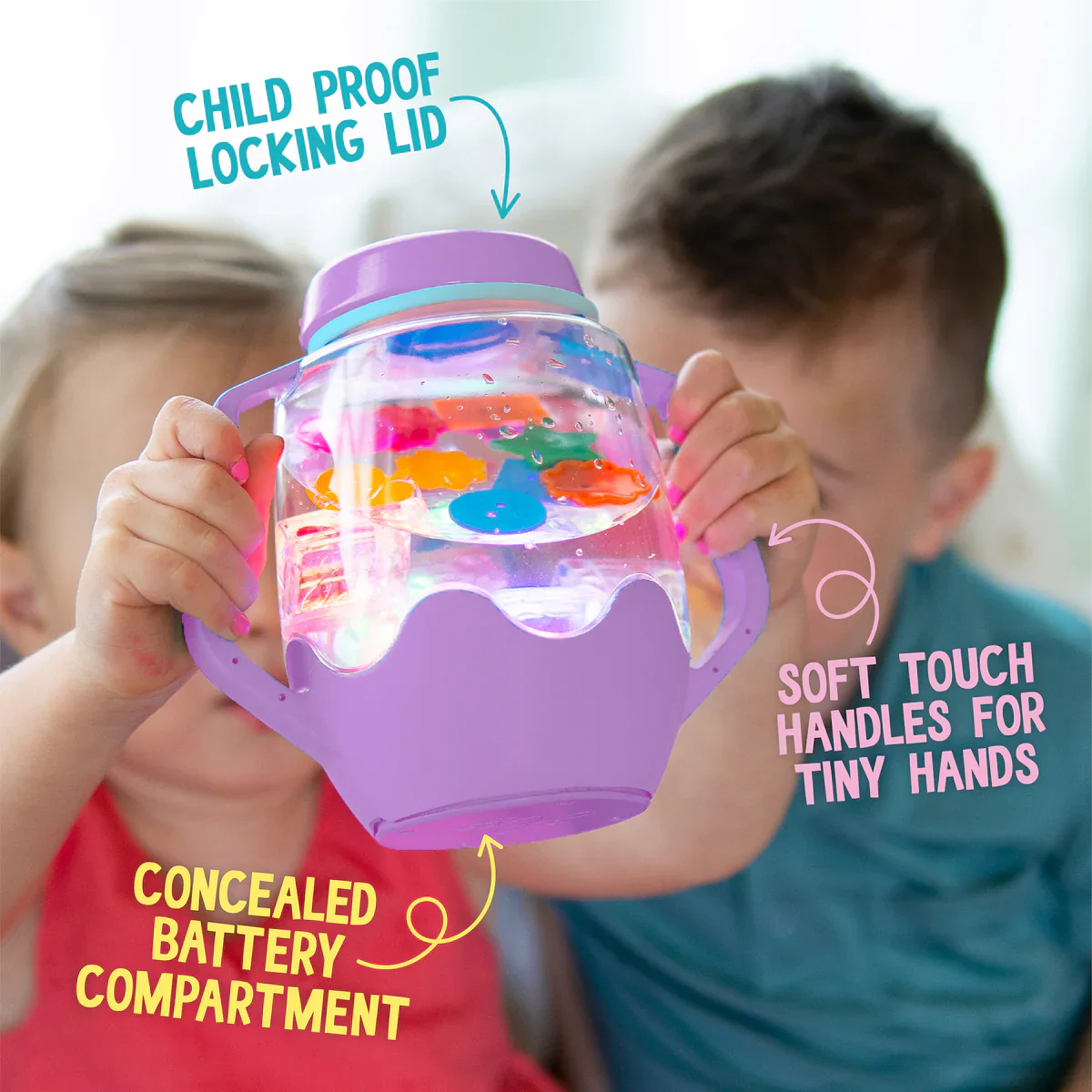 Jellystone Designs - Glo Pal Sensory Play Jar Pink - Image 2