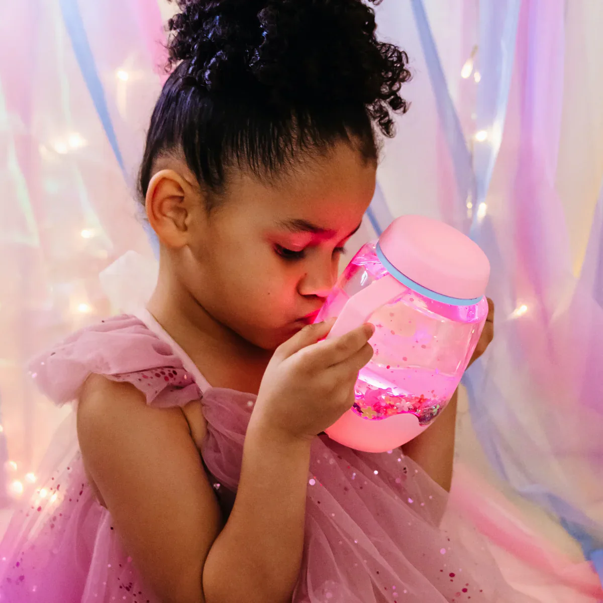 Jellystone Designs - Glo Pal Sensory Play Jar Pink - Image 3