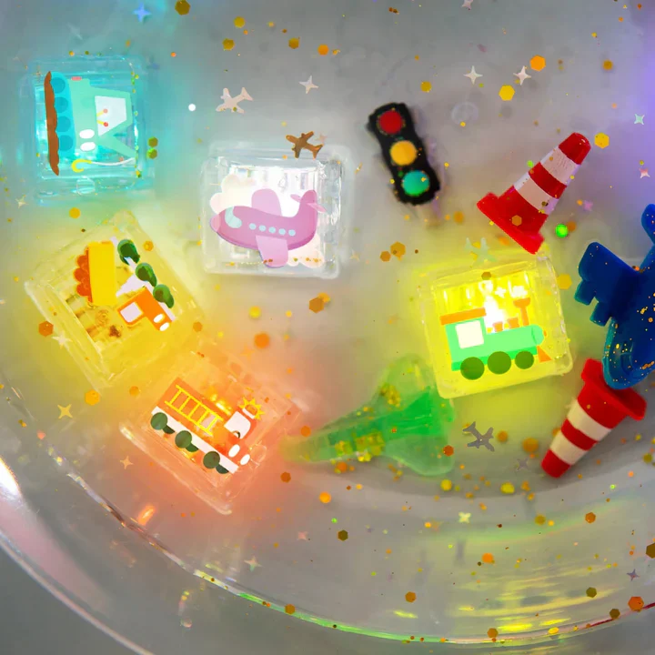 JellyStone Designs - Limited Edition Light-Up Cubes, 6-Pack Auto Themed
