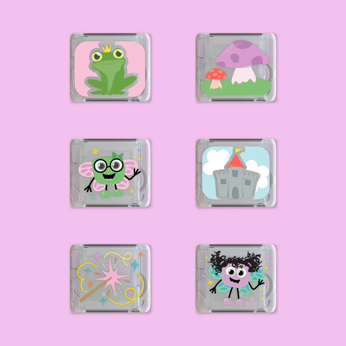 JellyStone Designs - Limited Edition Light-Up Cubes, 6-Pack Fairy Gift Set🧚