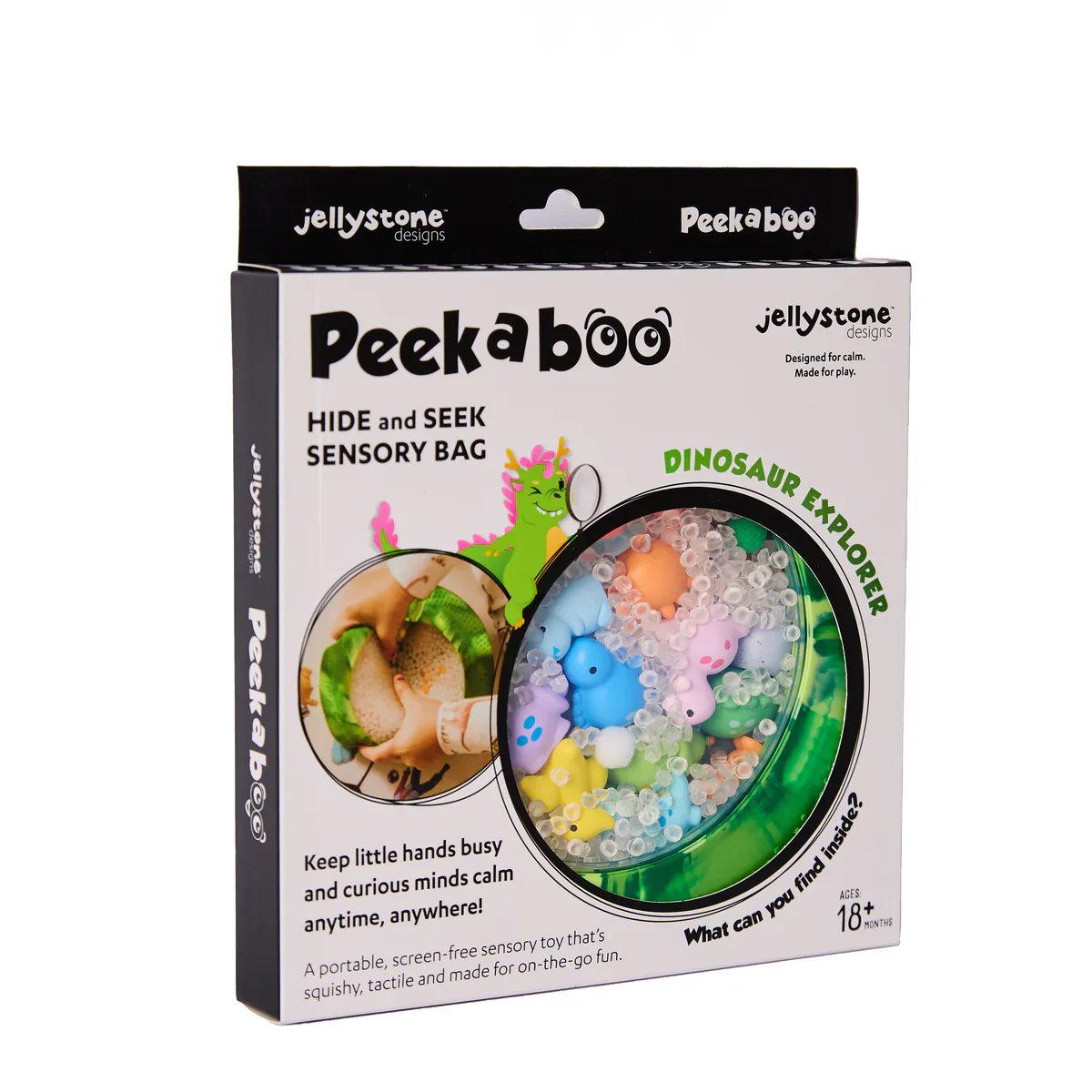 JellyStone Designs - Peekaboo Sensory Bag - Dino