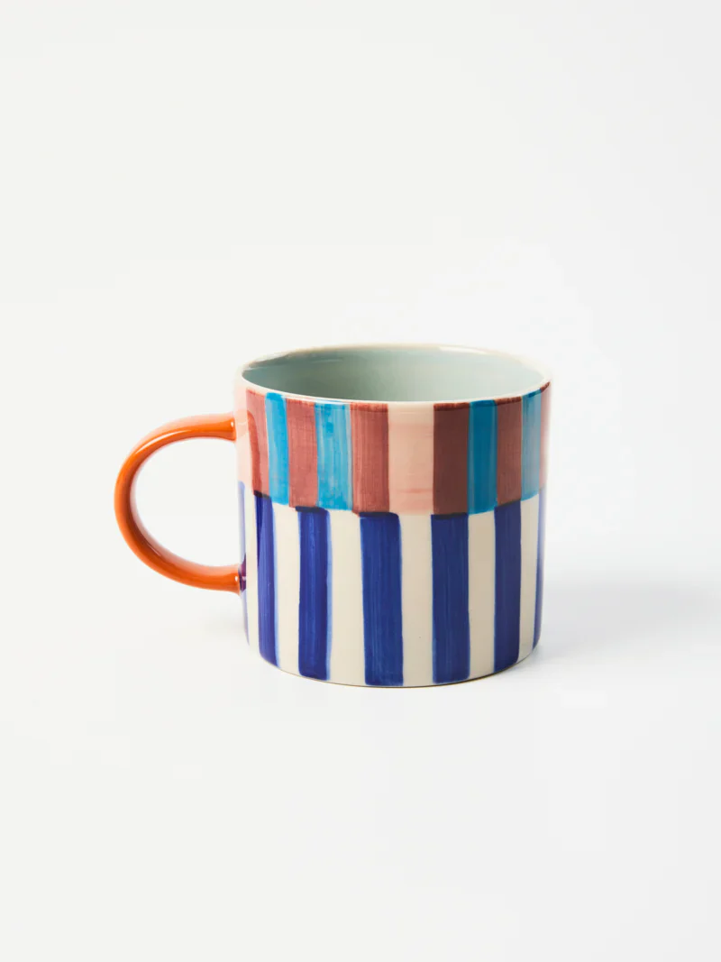 Jones & Co - BLOOMIE BLUE STRIPE MUG - Image 2