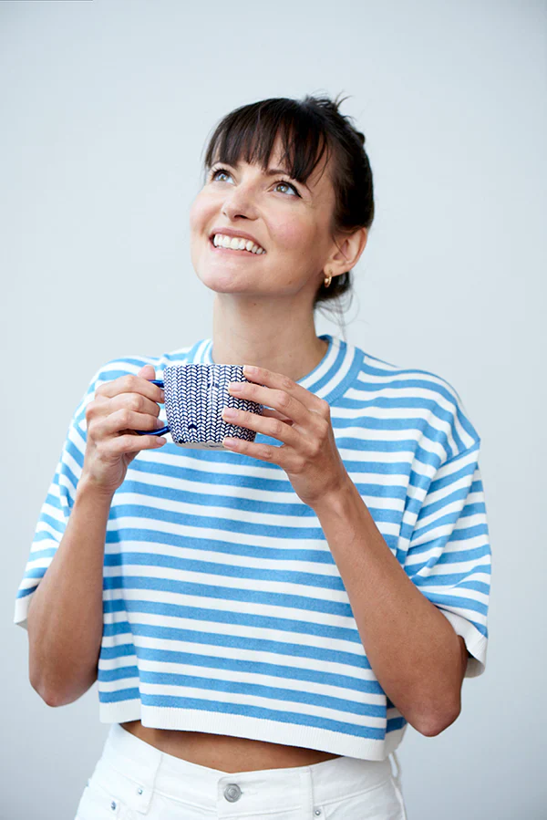 Jones & Co - BLUE WEAVE MUG - Image 3