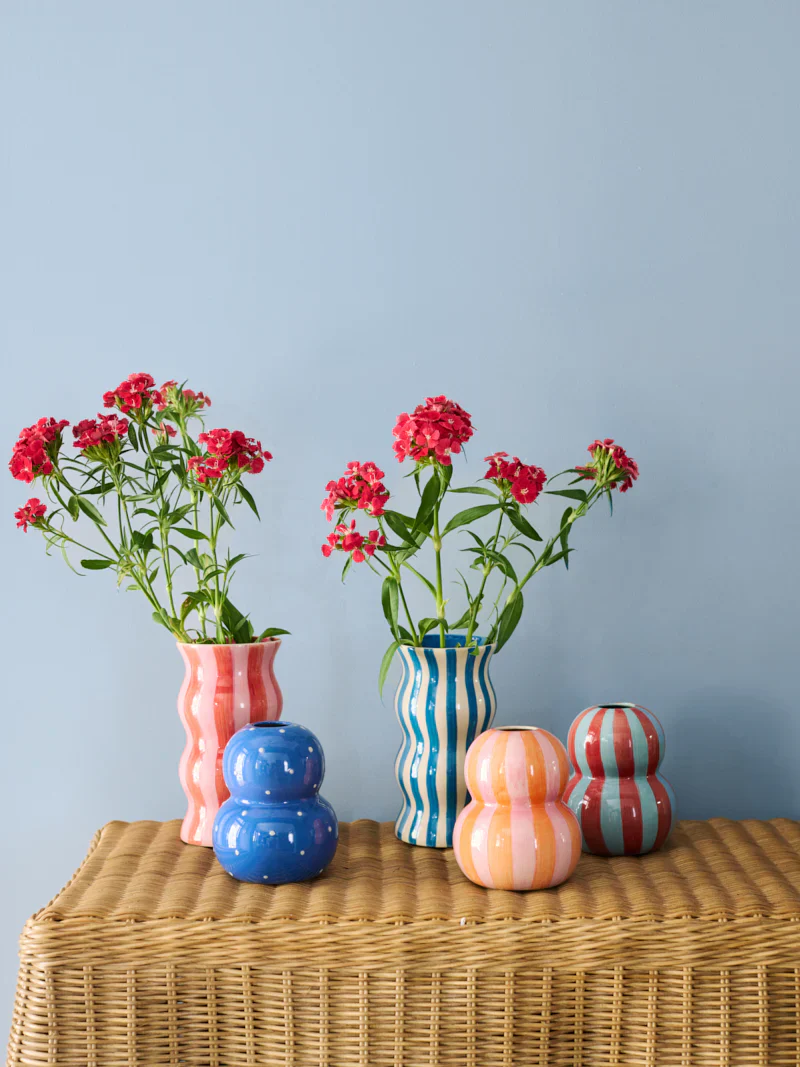 Jones & Co - PALMA NAVY STRIPE VASE - Image 2