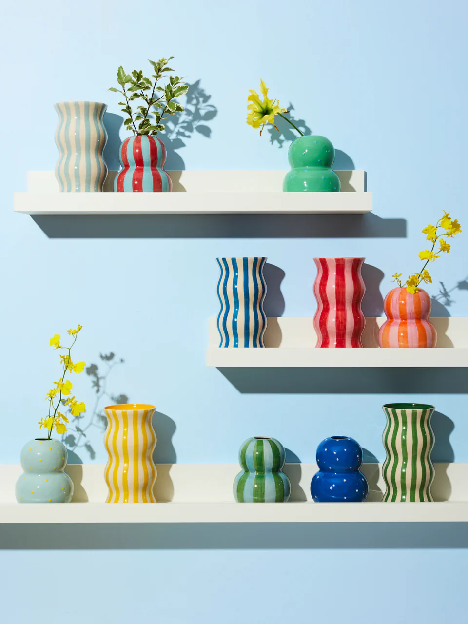 Jones & Co - PALMA NAVY STRIPE VASE - Image 3