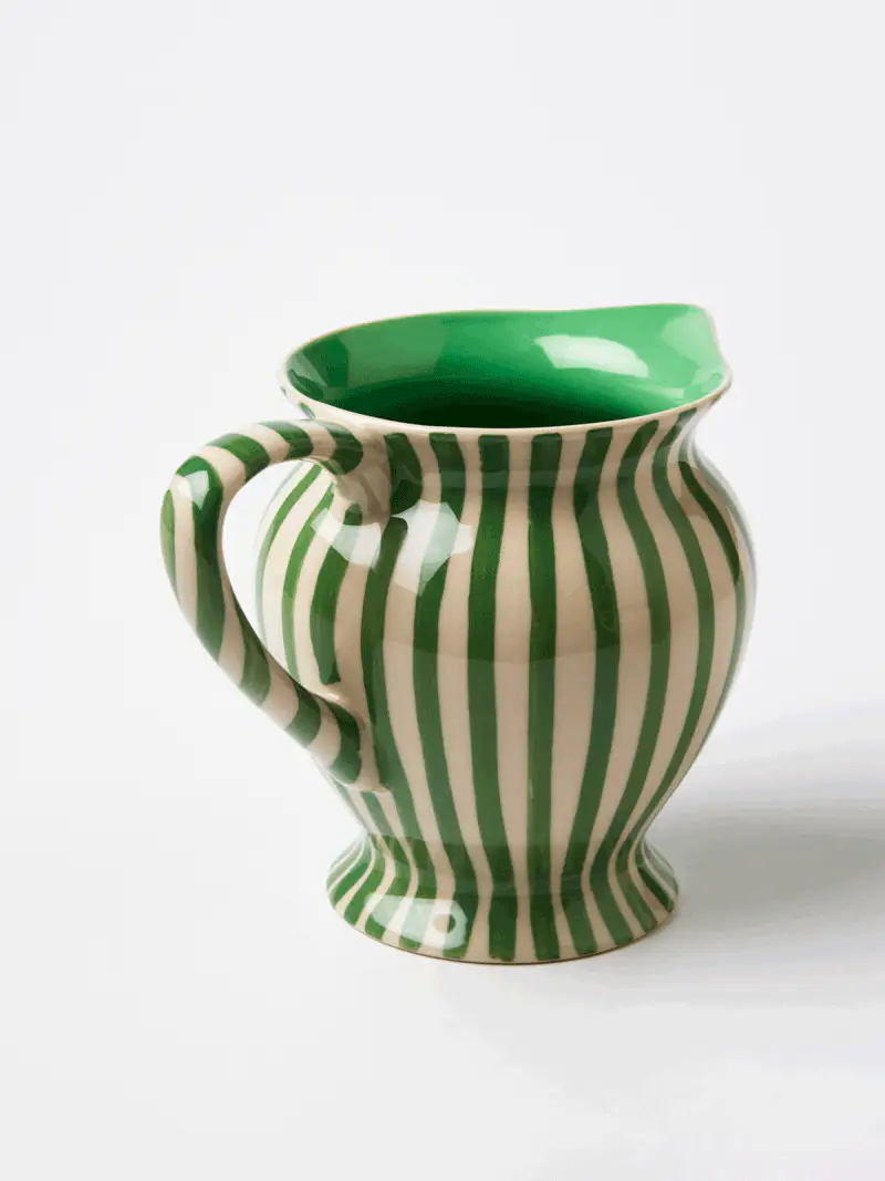Jones & Co - PITCHER GREEN STRIPE