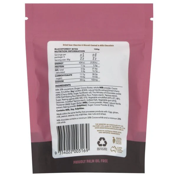 Ministry of Chocolate - Blackforest Bites 100g - Image 3