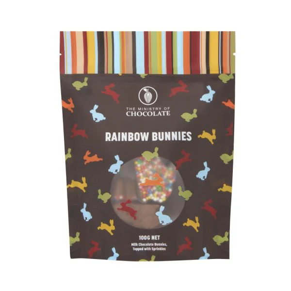 Ministry of Chocolate - Rainbow Bunnies 100g