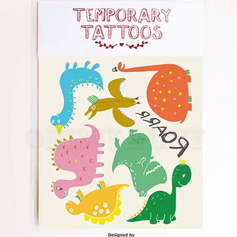 Missy Minzy - Dinosaur Roar Temporary Tattoos