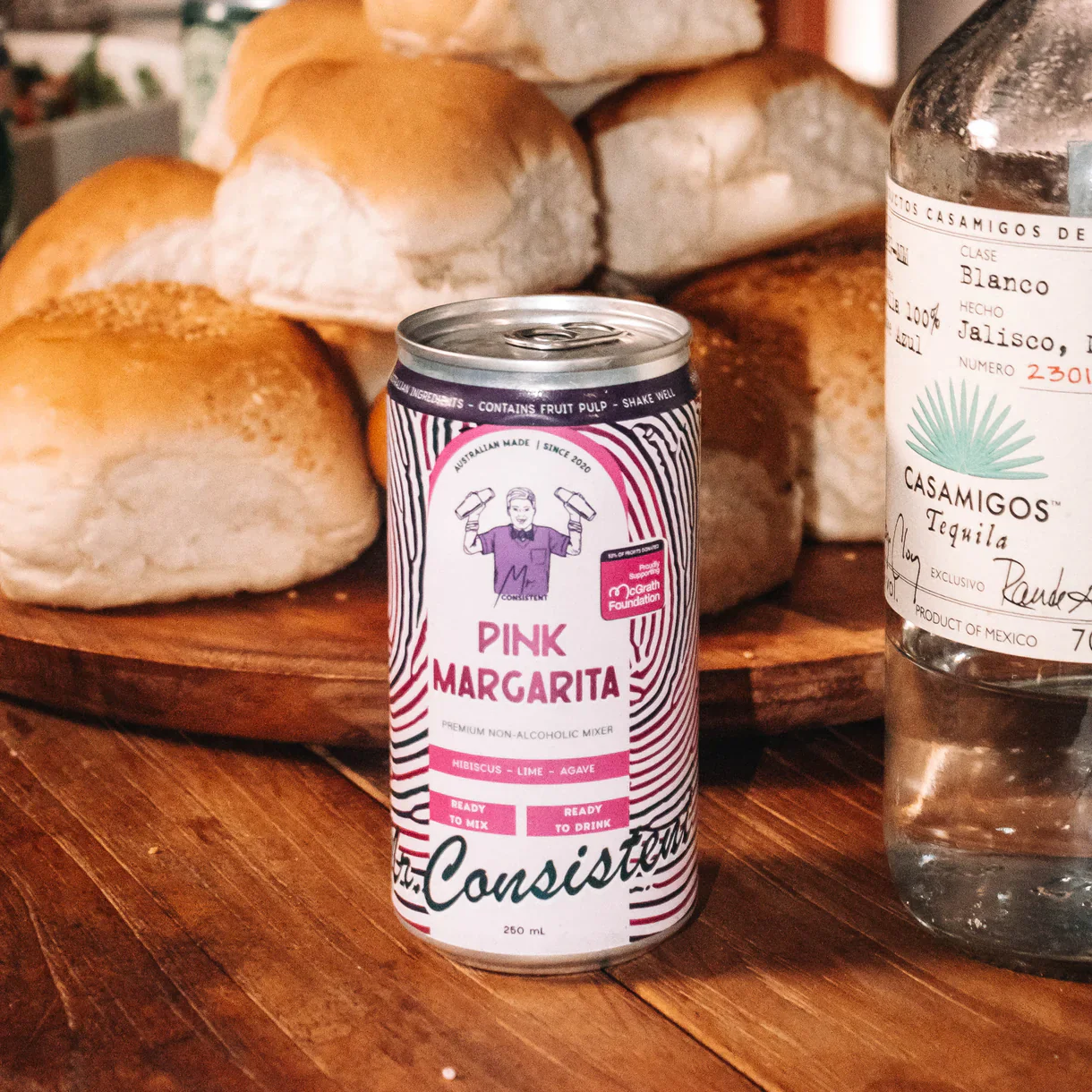 Mr Consistent - LOCAL PICK UP ONLY - PINK MARGARITA COCKTAIL CANS 4 Pack