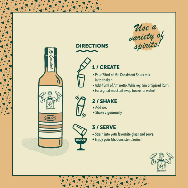 Mr Consistent - LOCAL PICK UP ONLY - SOURS COCKTAIL MIXER - 10 SERVES - Image 3