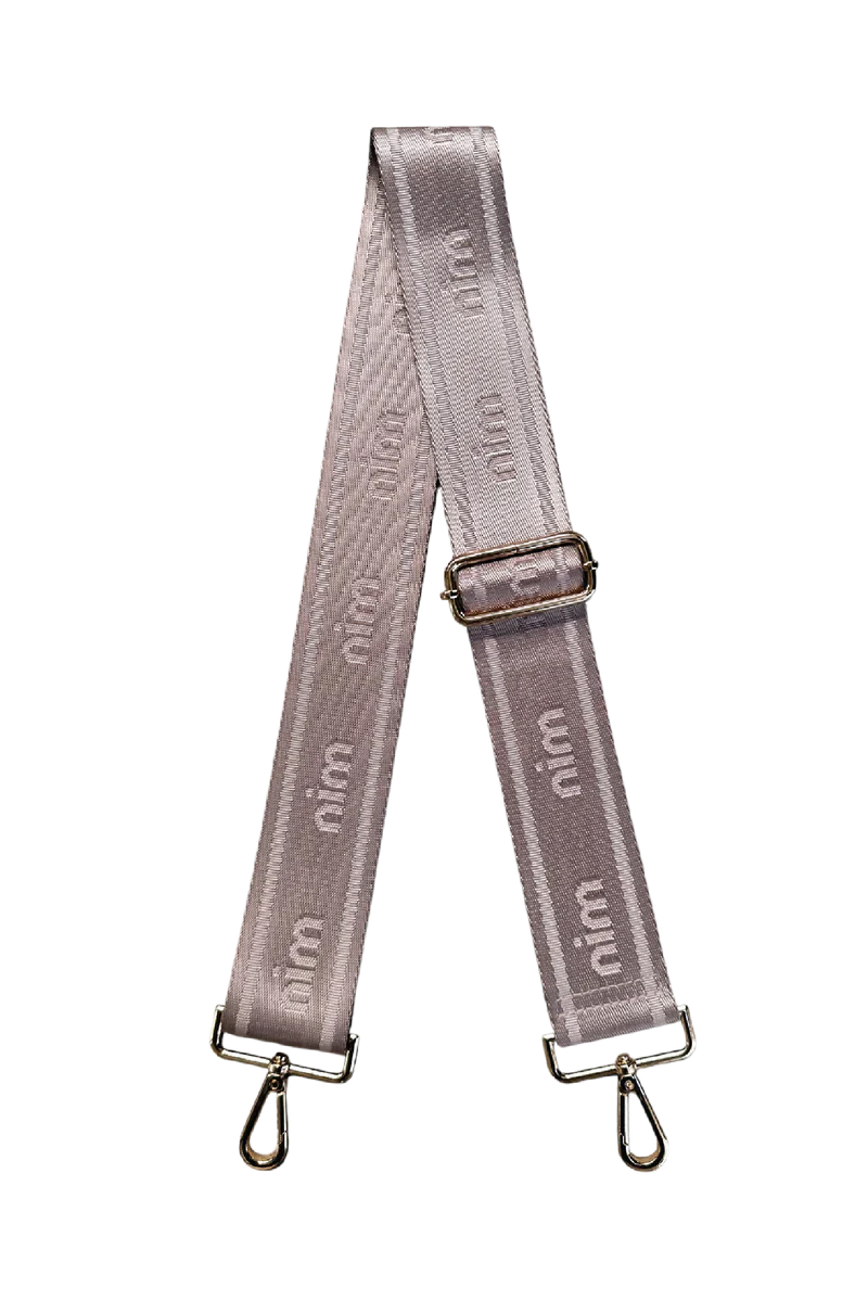 Nim - Shoulder Strap - Taupe Mono + Gold - Image 3