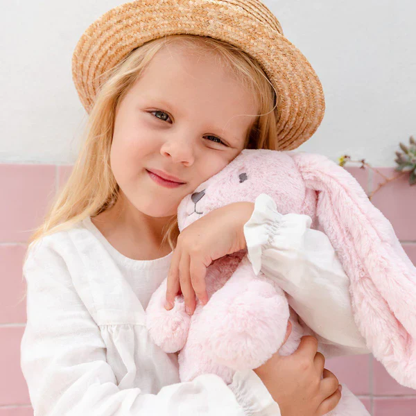 OB Designs - Betsy Pink Bunny Soft Toy 13.5"/34cm - Image 3