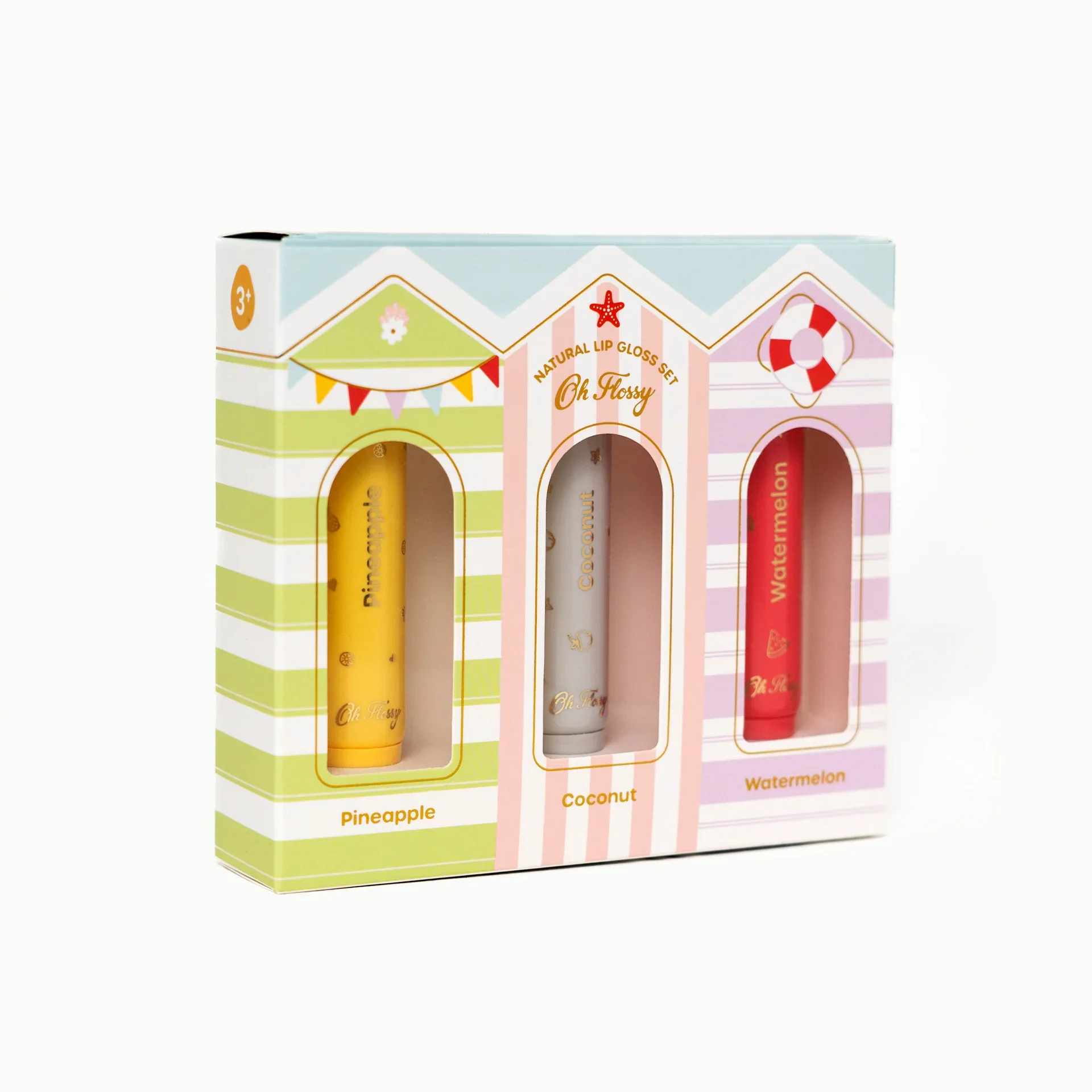 Oh Flossy - Beach Club Natural Lip Gloss Set - Image 2