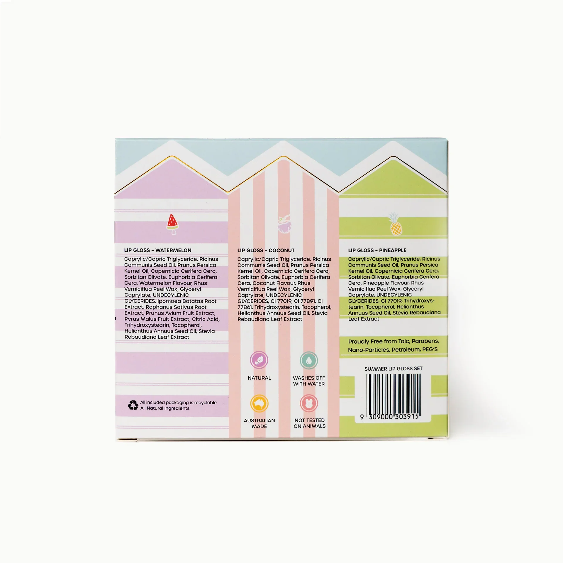 Oh Flossy - Beach Club Natural Lip Gloss Set - Image 3