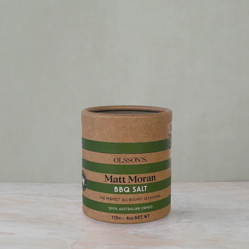 Olsson's Salt - Olsson's x Matt Moran BBQ Salt Kraft canister 110g