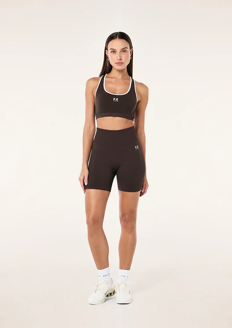 PE Nation - Restore Seamless 5 Inch Bike Short - Coffee - Image 4